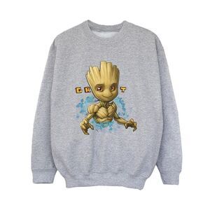 Guardians Of The Galaxy Boys Groot Flowers Sweatshirt / Sports Grey